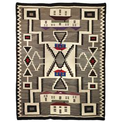 Large Navajo Storm Pattern Pictorial Rug