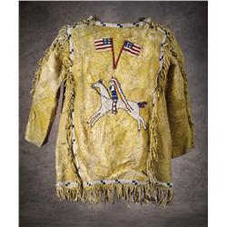 Northern Plains Child’s Pictorial Beaded Coat