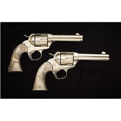 Pair of Colt Bisleys with Bohlin Sterling & Gold Longhorn Grips