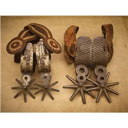2 Pairs of Antique Mexican Spurs