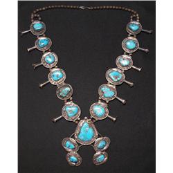 NAVAJO SQUASH BLOSSOM NECKLACE