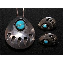 NAVAJO NECKLACE & EARRINGS