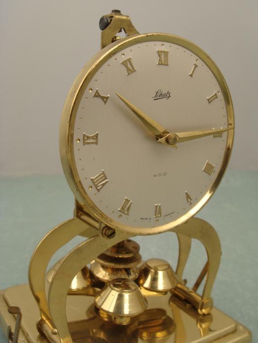 Schatz 400 Vintage Brass German Anniversary Shelf Clock