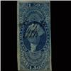 Image 1 : 1866 RARE Portugal 120r Blue Used Stamp (STM-1352)