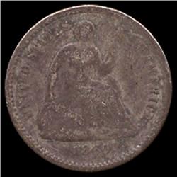 1860 1/2 Dime Nice Circulated (COI-7636)