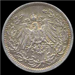 1914A Germany 50 Pfg Hi Grade Scarce (COI-8190)