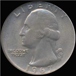1967 Washington 25c Quarter Coin Graded GEM (COI-6855)