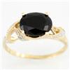 2.64ct Huge Black Sapphire Diamond 9k Gold Ring (JEW-9480X)