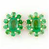 2.20ct Natural Genuine Emerald 9k Gold Earrings (JEW-9240X)