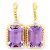 2.24ct Pink Amethyst Diamond Earrings 9k Gold (JEW-9198X)