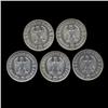 Image 2 : 1936 Nazi Germany 5 Mark Hi Grade 6 Pcs (COI-8213)