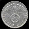 Image 2 : 1936D Nazi Germany 5 Mark Hi Grade RARE ERROR (COI-8214)