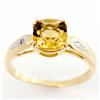 Image 1 : 1.8ct Natrl Champagne Quartz Diamond 9k Gold Ring (JEW-9414X)