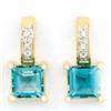 1.66ct Natrl Green Topaz Diamond Earrings 9k Gold (JEW-9232X)