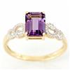 Image 1 : 1.79k Natural Amethyst Diamond 9k Yel Gold Ring (JEW-9405X)