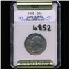 Image 3 : 1965 Washington 25c Quarter Coin Graded GEM (COI-6852)