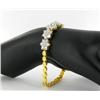 Image 3 : 66ctw Lab Diamond 22k Gold Vermeil Bracelet (JEW-2349)
