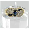 .7ctw Blue Sapphire & Diamond 10k Gold Lady Ring (JEW-1901)
