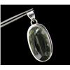 55ctw Deluxe Green Amethyst Sterling Pendant  (JEW-2265)