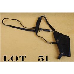 Leather USMC marked shoulder holster with  straps in overall very good condition and  made for a 191