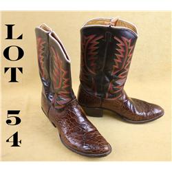 Pair of Nocona Sea Turtle cowboy boots in  factory box and in overall very good  condition, approx. 