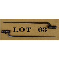 Lot of two socket style bayonets, one “U.S.”  marked, the U.S. marked bayonet is in overall  very go