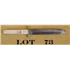 Image 1 : Spear point bowie knife with bone grips  approx. 9-1/2” overall with an approx. 6”  blade marked “Co