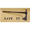 Image 1 : Tomahawk with a French style head approx. 8”  overall and appearing to be circa later 18th  century/