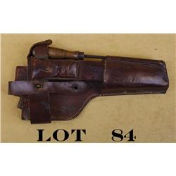 Leather stock holder for a Mauser stock  marked A. Wunderlich Nache, Berlin, 1916. The  holder is in