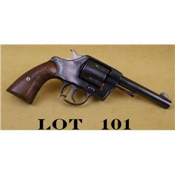 Colt Model 1895 DA revolver, .41 cal., 4-1/2”  barrel, re-blued finish, replace thick wood  grips, #