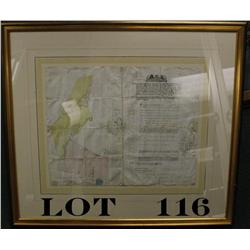Beautifully framed and matted land grant by  Sir Henry Pottinger to a retiring British  soldier for 