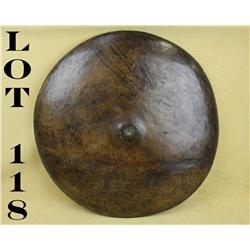 North African Wooden Shield, possibly  Sudanese.  1881 – 1900 era. Est. $200 - $300.