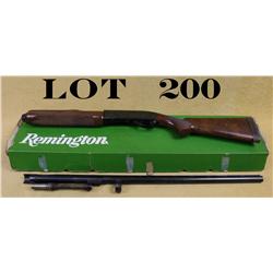 Remington Model 870 Competition pump action  shotgun, 12 gauge, 30” ventilated rib barrel,  blue fin