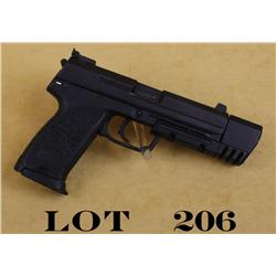 Heckler & Koch USP Match semi-auto pistol,  .45 cal., 6” barrel, mat black finish,  checkered polyme