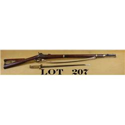 Remington 1863 Percussion Contract rifle  (“Zouave”), .58 cal., 33” round barrel, brass  furniture i