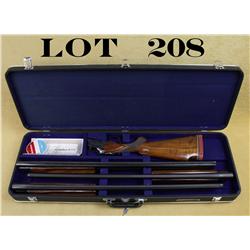 Winchester Model 101 shotgun with three  barrel set including one O/U and two single  barrels, all 1