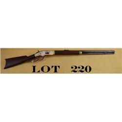 Winchester Model 1866 lever action rifle, .44  cal., 24” octagon barrel, brass frame, wood  stocks, 