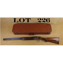 Cased Belgian-made Browning Diana grade O/U  shotgun, 20 gauge, 28” barrel, blue finish,  finely eng