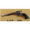 Image 2 : Colt SAA revolver, 44-40 cal., 7-1/2” barrel,  nickel finish, checkered hard rubber eagle  grips, #1