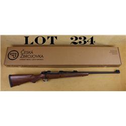 CZ Model 550 Safari Classics bolt-action  rifle, .375 H&H cal., 26” barrel, black  finish, checkered