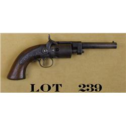 Wesson & Levitt by Mass Arms percussion  revolver, .31 cal., 4” round barrel, blue  finish, wood gri