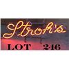 Image 1 : Stroh’s Neon Beer sign, approx. 11” x 25” in  overall good condition at time of  description.  Est.: