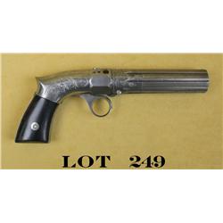 Robbins and Lawrence five shot percussion  pepperbox pistol, .31 cal., 4-1/2” barrels,  cleaned brig