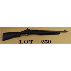 Benelli Nova pump-action shotgun, 12ga,  serial #Z494326. The shotgun remains in near  new condition