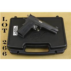 Kimber Rimfire Target Model semi-auto pistol,  .22LR cal., 5-1/2” barrel, mat black finish,  checker