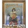 Image 1 : Original framed and matted Anheuser Busch  advertiser approx.  32” x 27” (frame size)  showing a you