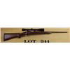 Image 1 : Ruger Model 77/17 bolt-action rifle, .17HMR  cal., 22” round barrel, black finish,  checkered wood s