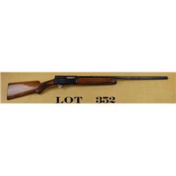Belgian-made Browning semi-auto shotgun, 20  gauge, 27” ventilated rib barrel, blue  finish, checker