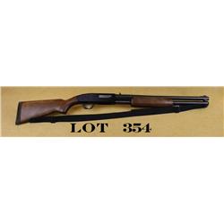 Mossberg Model 500 ATP8S pump shotgun, 12  gauge, 21” barrel, black finish, wood stocks  with adjust
