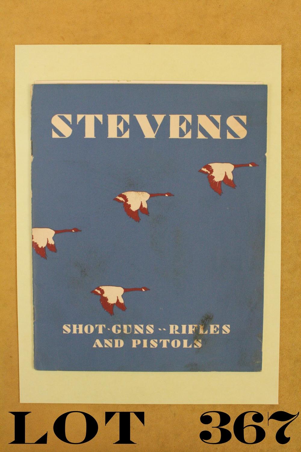 Original Stevens Firearms catalog circa 1932 and covering the various